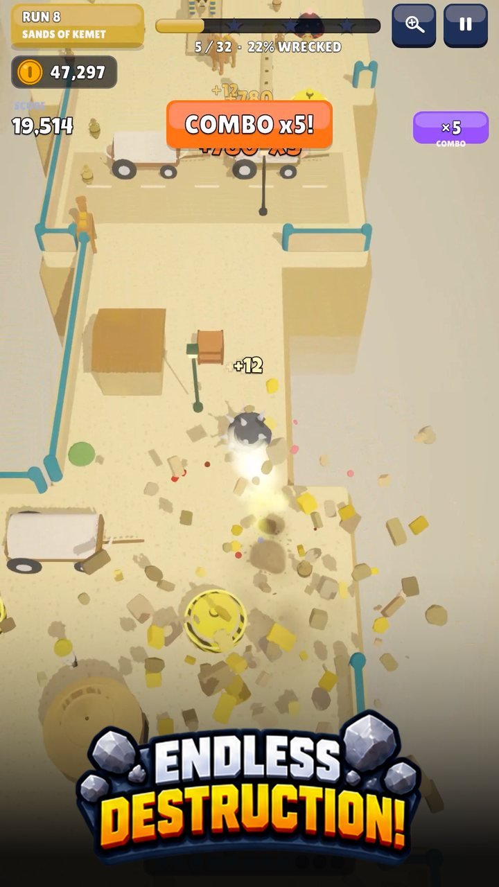 Sands of Kemet level: Endless destruction